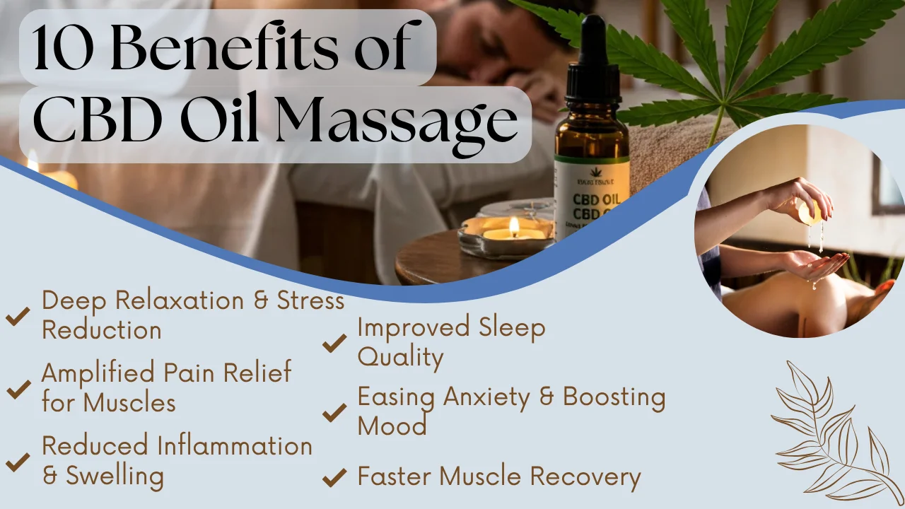 Top 10 CBD Oil Massage Benefits for Stress and Pain Relief